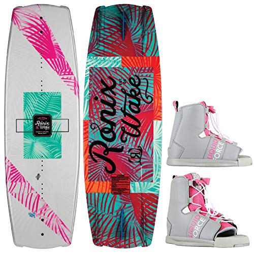 RONIX Krush Wakeboard Womens Sz 134cm + Liquid Force Bindings Sz O/S (6-10)