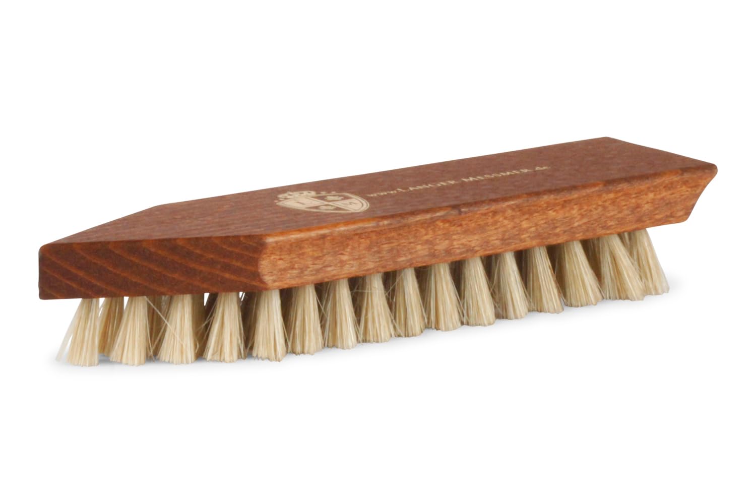 Langer & Messmer Shoe Brush For Cleaning Heavily Soiled Shoes - The Dirt Brush For Professional Shoe Care, White,
