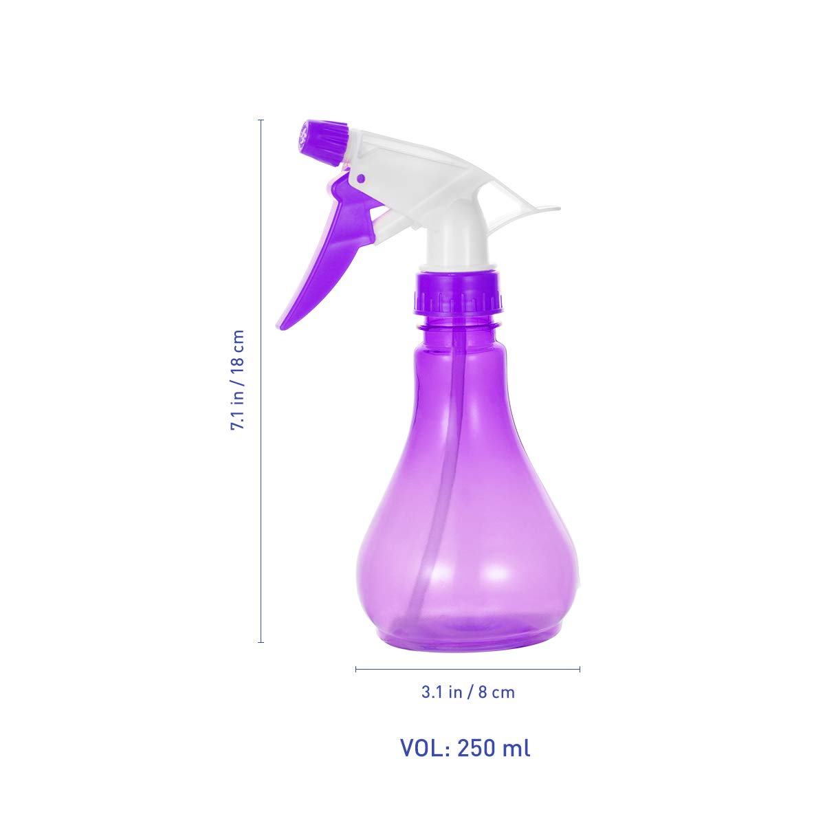 Flacons Pulvérisateurs 500ml Plastique Brume Fine Vaporisateur Vide Spray Bouteilles pour Nettoyage Jardinage et L'alimentation 2Pcs
