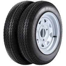 4.80-12 4.80x12 480-12 4.80-12 Trailer Tires with 12" Rims, 4 Lug on 4", Load Range C 6PR