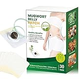 Bubchen Mugwort Belly Patch,30Pc Wormwood Belly Pellets and 30Pc Belly Button Sticker, Moxibustion Patch for Man and Women