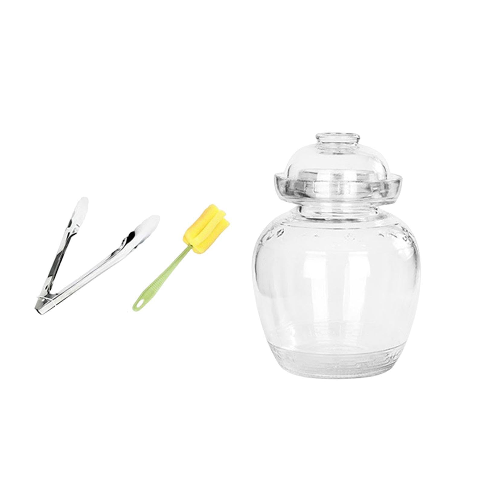 QLECXZI Glass Container Jar Large Capacity Household Pickle Jar Solution For Easily Distinguishing Pickled Vegetables While Ensuring Freshness Clear Food