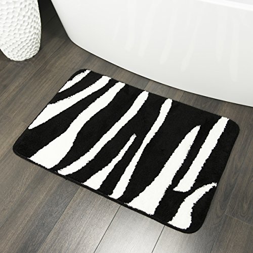 Sealskin Safari Bath Mat, Acrylic, Black, 60 x 2 x 90 cm