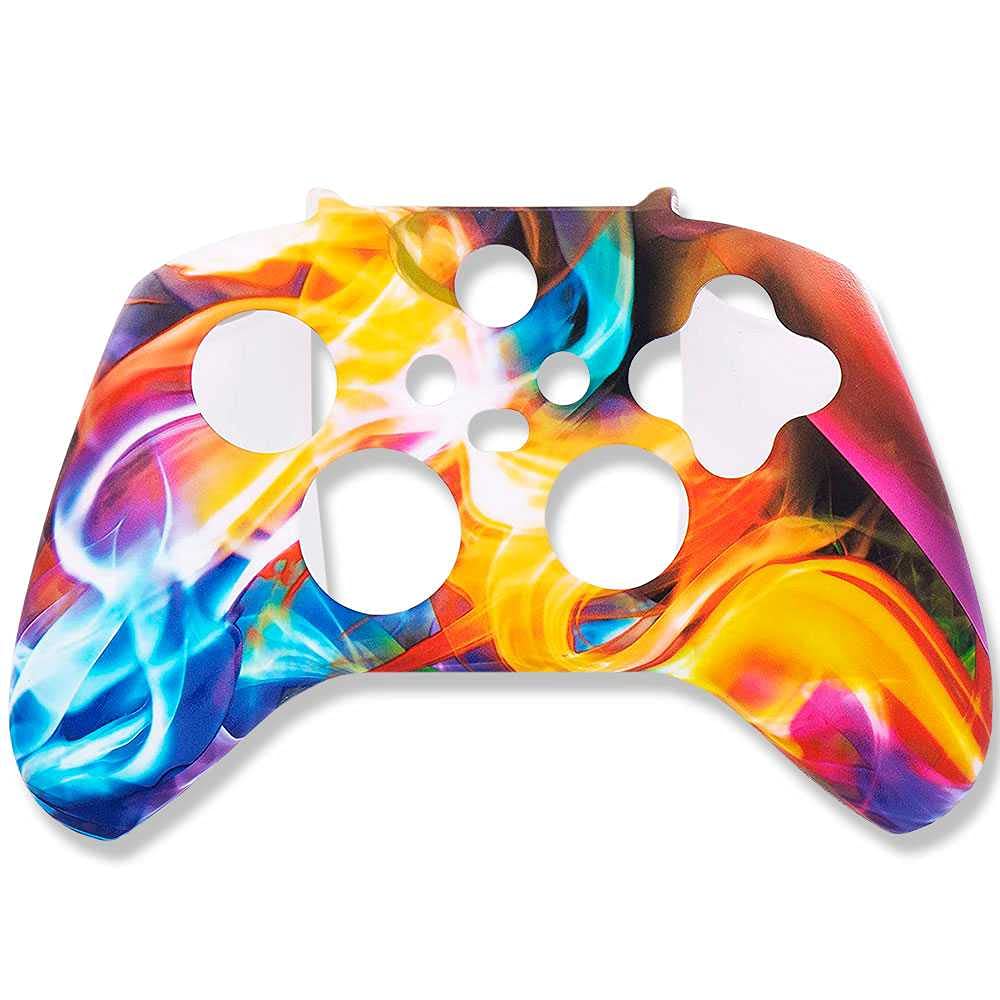 OcioDual Custodia Protettiva in Silicone Compatibile con Controller XBox X/S Water transfer Multicolore Antiurto Antiscivolo