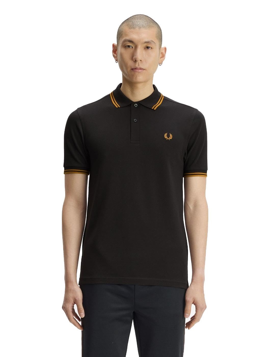 Fred Perry Polo Twin Tipped Hombre Gris XL