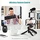 Camnoon Smartphone Vlog Kit Mini-LED-Videoleuchte + Nierenmikrofon + ausziehbarer Telefonclip + Stativ mit Einstellbarer Helligkeit für Live-Stream-Vlog-Videoaufnahmen Videokonferenz-Selfie