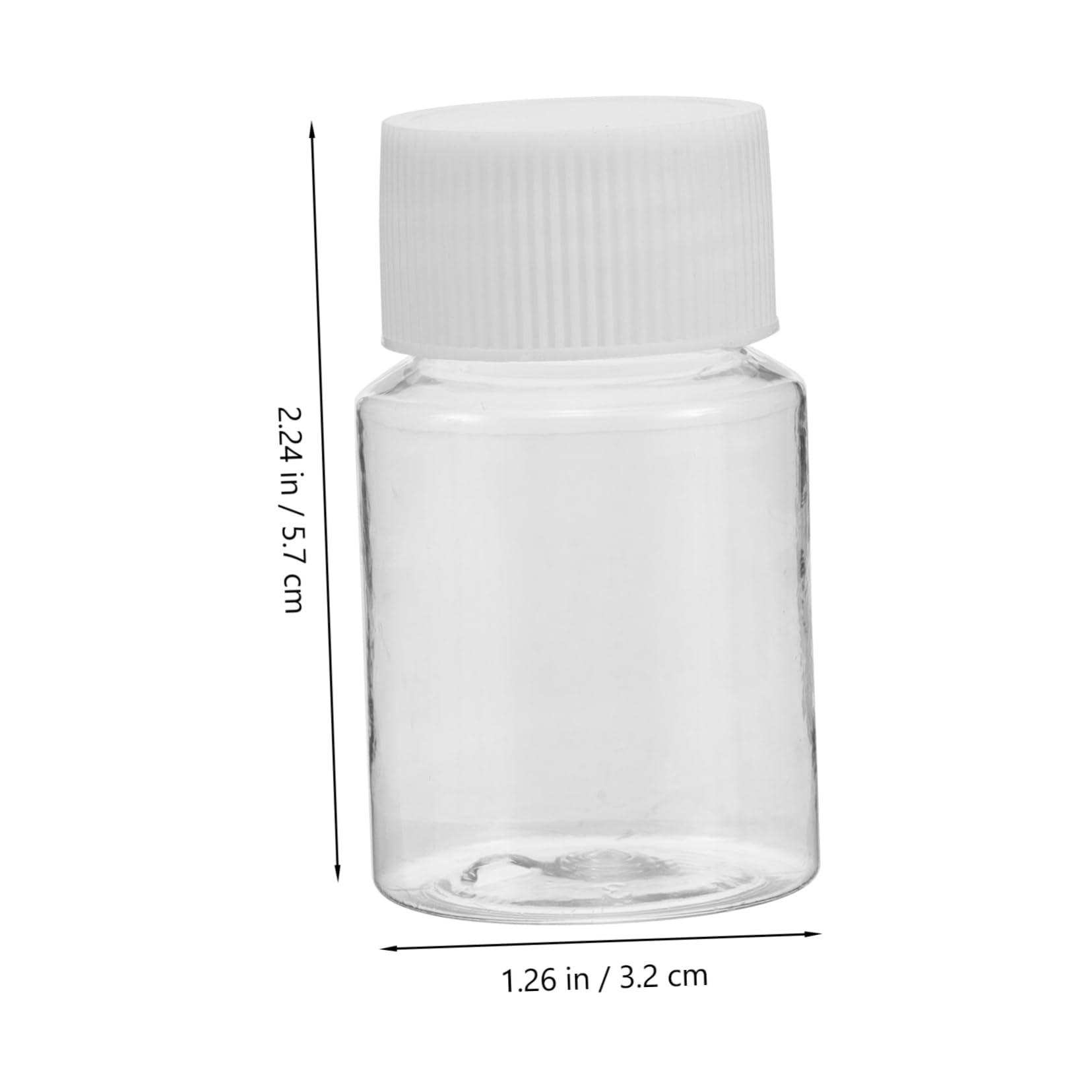 FOMIYES Portable Medicine Box 6pcs Plastic Sample Vials Empty Bottles for Plastic Vials