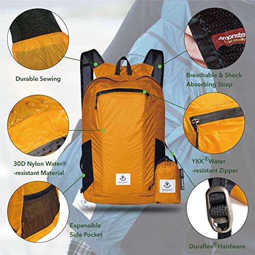 4Monster Hiking Daypack,Water Resistant Lightweight Packable Backpack for Travel Camping Outdoor - Image 3