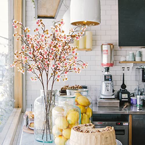 Uieke Silk Cherry Blossom Branches, 40.5In Artificial Cherry Blossom Flowers Long Stems Fake Flowers Vase Arrangements For Wedding Home Japanese Decor thumb #5