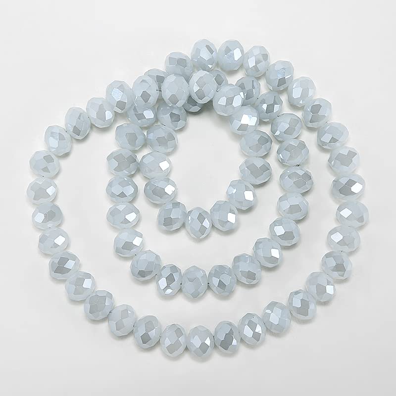 Perline di cristallo Rondel sfaccettato perline di vetro che fanno accessori per gioielli fai da te risultati dei gioielli No11 4x6mm-90pcs