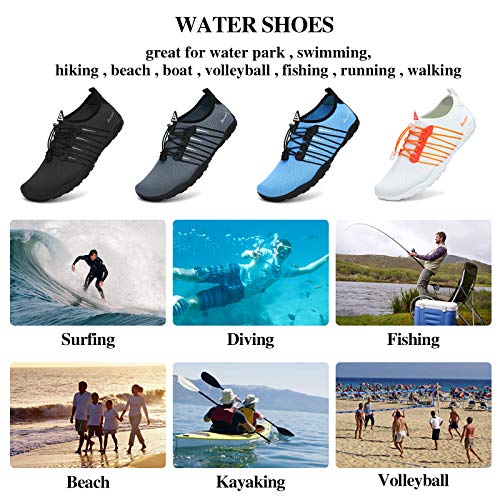 Image of Racqua Water Shoes Quick Dry Barefoot Beach Aqua Sport Swim Surf Pool Hiking Diving Walking for Men Women