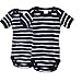 Produktbild wellyou, 2er Set Kinder Baby-Body Kurzarm-Body, Marine-blau weiß gestreift, für Jungen und Mädchen, Geringelt, Feinripp 100% Baumwolle, Größe 56-62, Made in Europe
