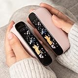 SUKITEN 充電式カイロ【Poco'ce雑誌紹介・日本限定・星空ディスプレイ】電気カイロ 10,000mAh大容量 6段階温度調節 3秒急速発熱 全面発熱 マグネット分離式 超軽量 急速充電 抗菌設計 便利グッズ 持ち運びやすい おしゃれ 寒さ対策 旅行 アウトドア 出張 通勤 プレゼント 2個セット