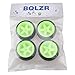 BQLZR Black and Green RC 1: 10 On-Road Racing Car 290143 Wheel Rims & Tires Pack of 4