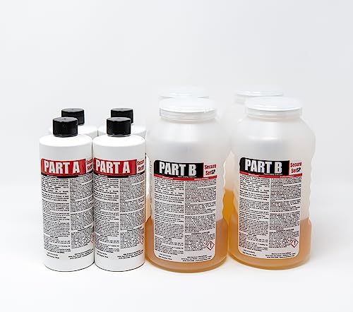 Secure Set SP (Shake & Pour) - Fence Post Kit - Commercial Grade. Fast, Secure & Safe Concrete Alternative for Easy Fence Post Installation (4)