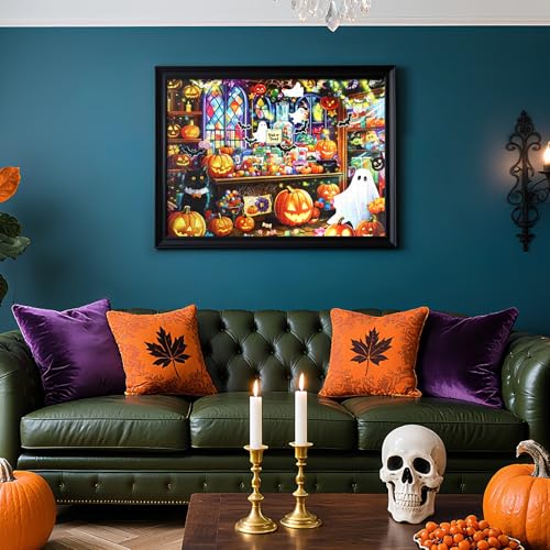 1000 Piece Halloween Jigsaw Puzzle for Adults, Ghost Candy Shop Theme - image 5