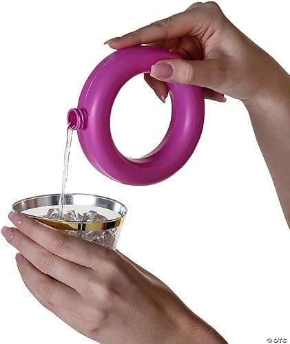 Miniatura 4 de Fun Express 12 frascos de pulsera para mujer, plástico sin BPA, suministros de despedida de soltera, multicolor