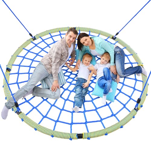 Trekassy 60' Large Spider Web Saucer Tree Swing for...
