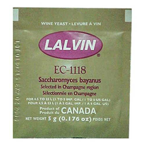 2X Lalvin Ec-1118 Champagne Yeast 5G Sachet 18% Homebrew Wine Making 4.5L-23L #TOP1
