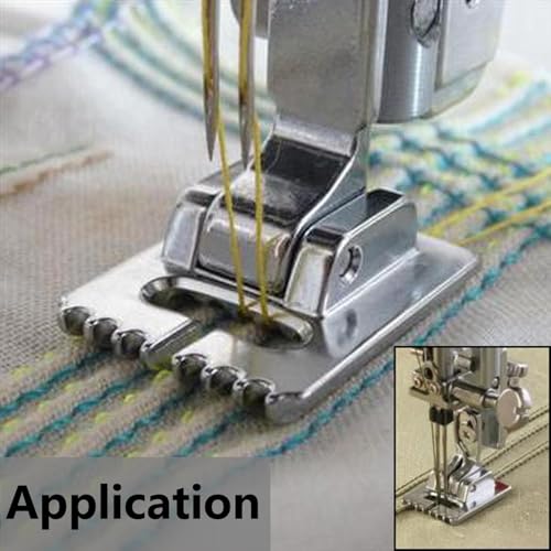 Pieza para máquina de coser Pie prensatela 9 ranuras miniatura 5