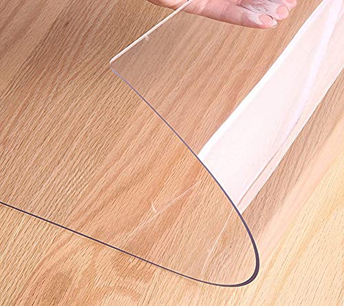 Sous-main de bureau transparent résistant à la chaleur, grand tapis d'écriture imperméable et antidérapant pour bureau et maison, PVC(60 * 30CM)