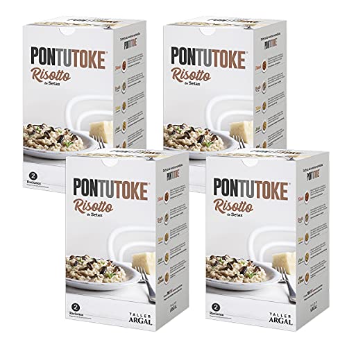 Argal Pontutoke Risotto de setas con caldo de carne. Ración para dos personas de 900 g - Pack de 4