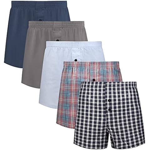 Calzoncillos Boxer Hombre Woven Boxers Calzoncillo Tejido Bóxer de Hombre Bóxer Retro Hombre L de 5Mayi Cover