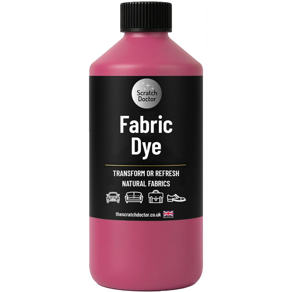 The Scratch Doctor Pink Fabric Dye | Permanent Fabric Paint For Upholstery, Furniture, Sofas, Clothes, Canvas