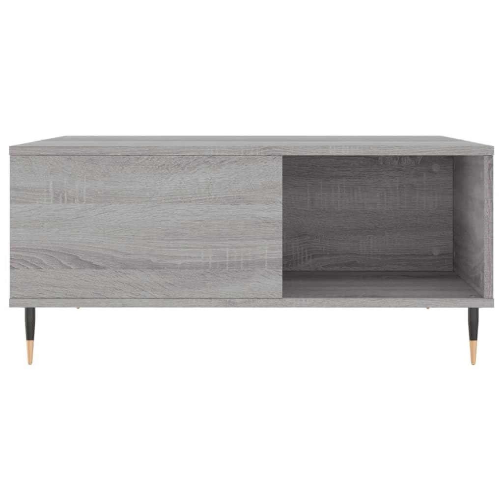VidaXL Industriële Bijzettafel - 40x40x40 Cm - Grijs Sonoma Eiken Tafel Inclusief Houtreiniger En Verfrisser