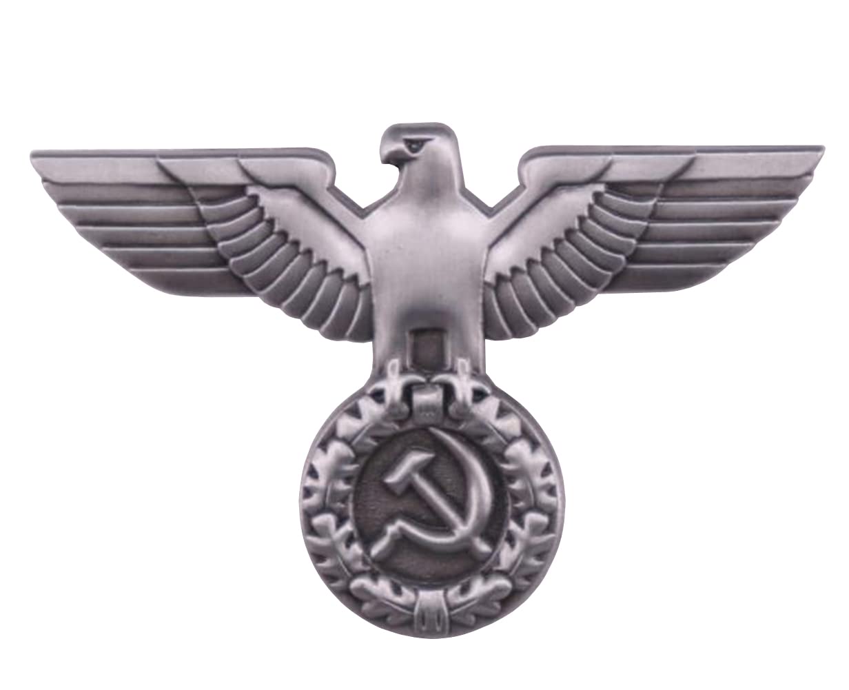 CCCP USSR Socialism Communism Badge Brooch Pin Soviet Union Victory Eagle Medal Brooch Pin Officer Visor Cap, Alloy Steel, no gemstone