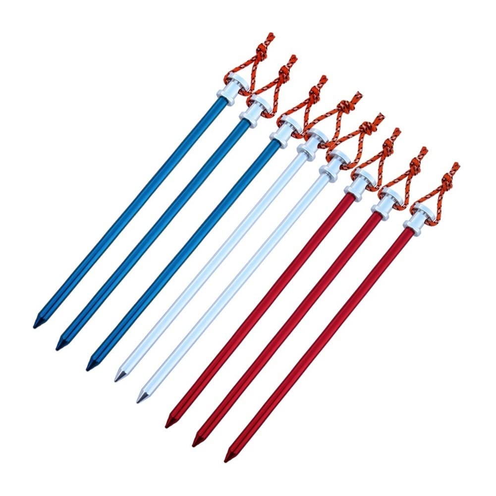 6 sztuk/partia 23cm śledzie do namiotu ze stopu aluminium paliki ogrodowe uziemione paznokcie wytrzymały hamak Camping do markizy baldachim tropik na zewnątrz akcesoria do namiotów podróżnych (ko