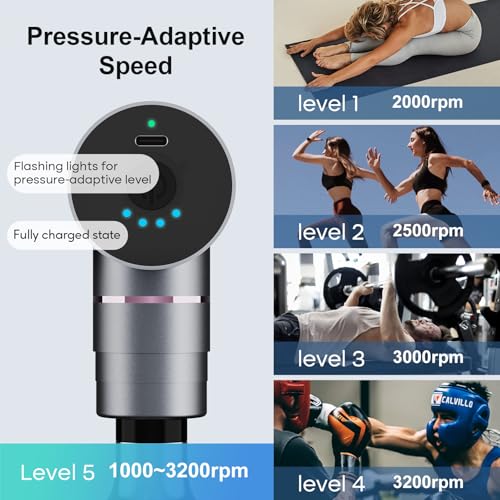 Image of arboleaf Mini Massage Gun Deep Tissue with Metal Heads, Muscle Massager | Premium All-Metal Attachments with a Compact Design and Quiet Motor for Targeted Recovery at Home, the Gym, or on the Go
