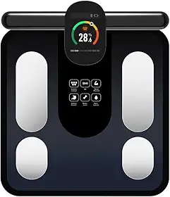 Balança Bodyscan Bioimpedancia Vision Preta Relaxmedic