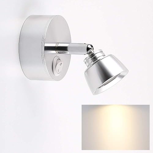 Luz de lectura montada en la pared, lámpara de pared LED simple y creativa para hotel, habitación de invitados, dormitorio, focos de mesita de