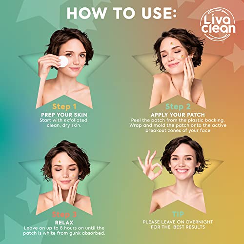 LivaClean 240 CT Rainbow Superstar Acne Patches w/Tea Tree - Image 3