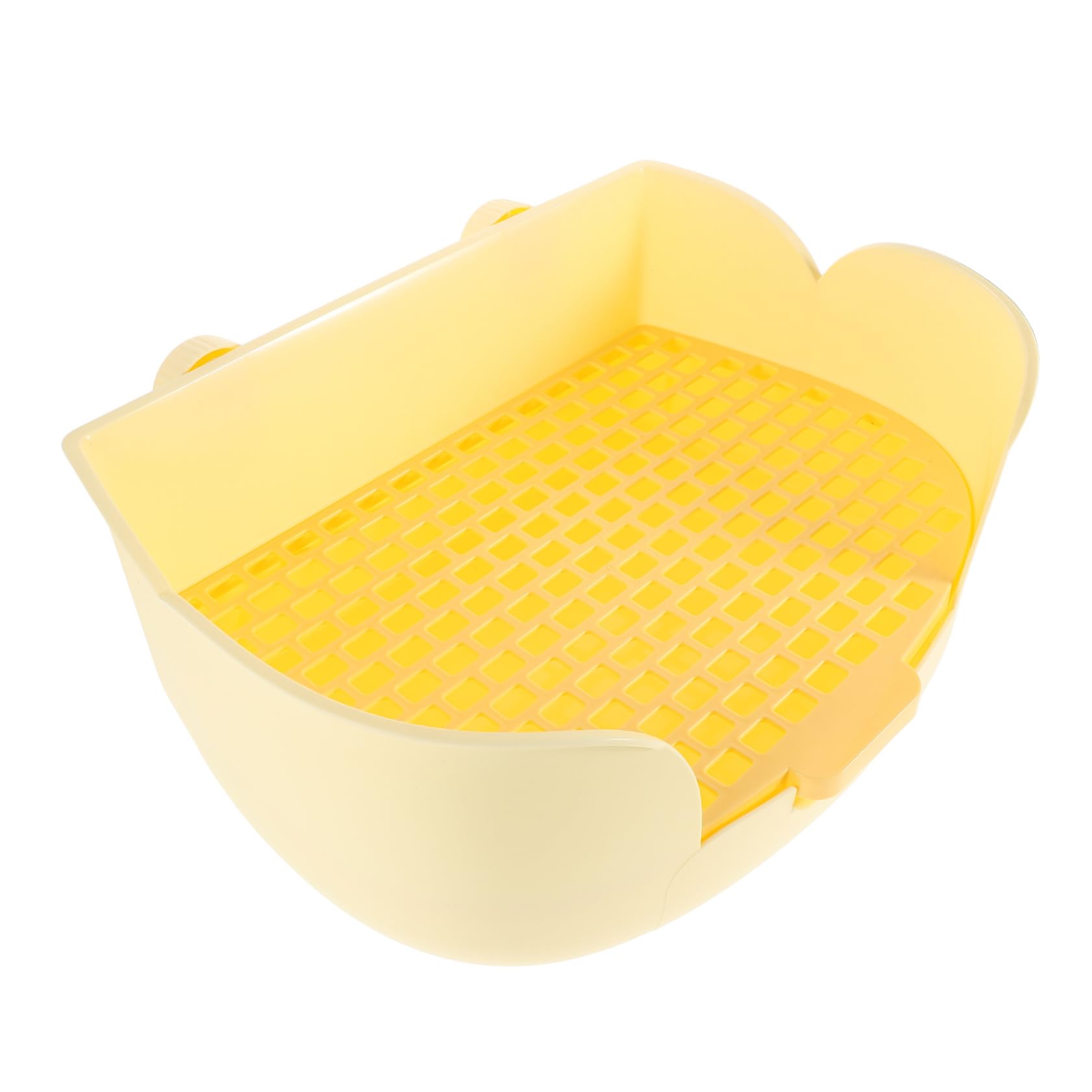 Lettiera per Conigli Piccola in Plastica Lettiera Vassoio per Furetti Cincillà Toilette Angolare Trasportino per Animali Domestici