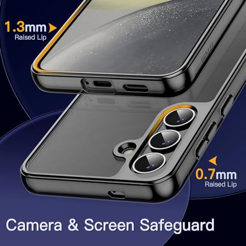 Image of JETech Cover Case for Samsung Galaxy S24 5G, Non-Yellowing Shockproof Bumper Protective Phone Cover, Anti-Scratch Hard PC Back (Black)