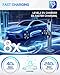 Level 2 EV Charger 40Amp, 240V 9.6KW Portable Electric Vehicle Charging Stations with NEMA 14-50P, 25FT Cable Adjustable Current/Timing Delay Home Electric Car Charger for J1772 BEVs/PHEVs