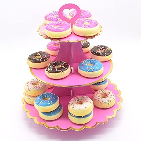 Timkumon 3-Tier Cupcake Stand Cover