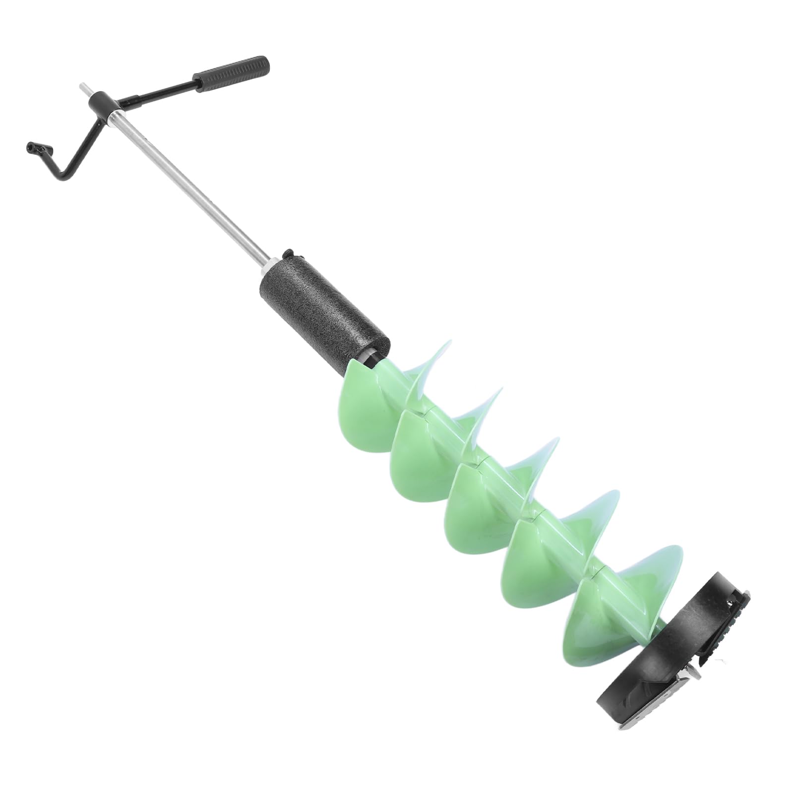 Aramox Świder Podlodowy Nylonowy świder do Połowów Pod Lodem 8 Cali X 28 Cali ze Stalowym Ostrzem i Adapterem Wiertła 70 Cm do łowienia Pod Lodem na Grubym Lodzie dla Wędkarzy