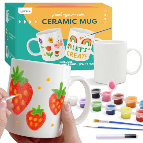 Paint Your Own Mug Kit | DIY Ceramic Painting Kit...