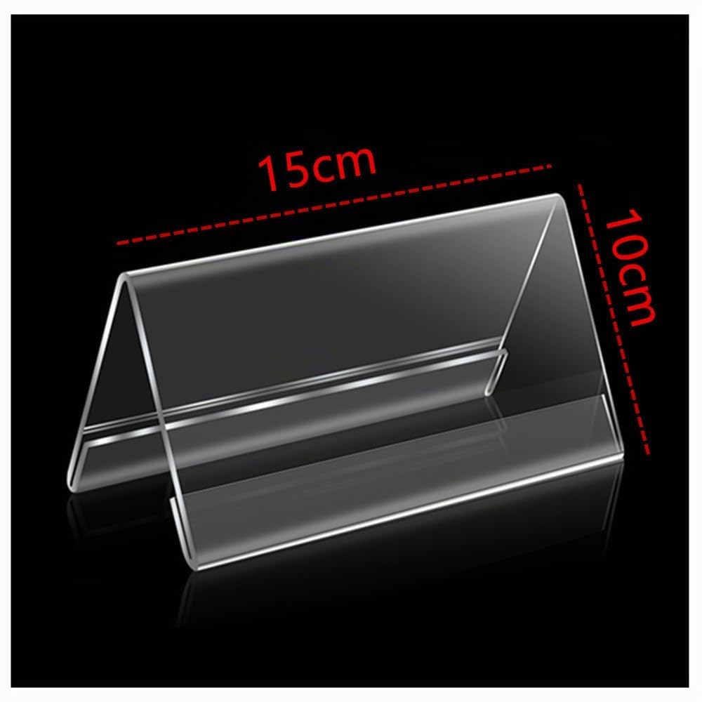 8 pcs présentoirs de table, 10 x 15 cm, porte-alertes de table, présentoir pour affiches, acrylique clair pour Porte-Menu, Porte Affiche, Flyers