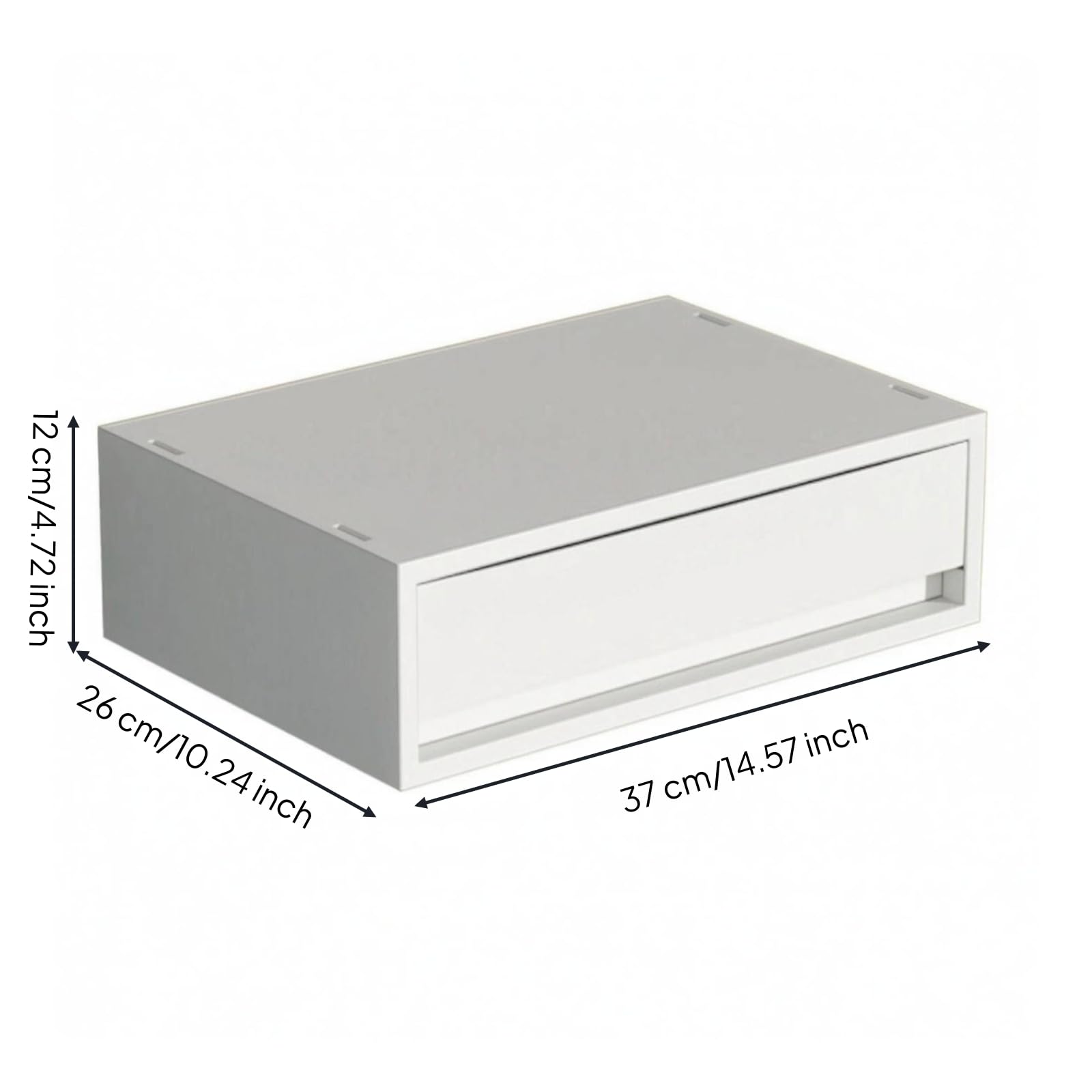 Kaffee-Aufbewahrungsbox rechteckig Kaffeezubehör-Box schlichte Countertop- für neben der Kaffeemaschine, Mittleres Modell, Einzelzug, 37 26 12 Cm