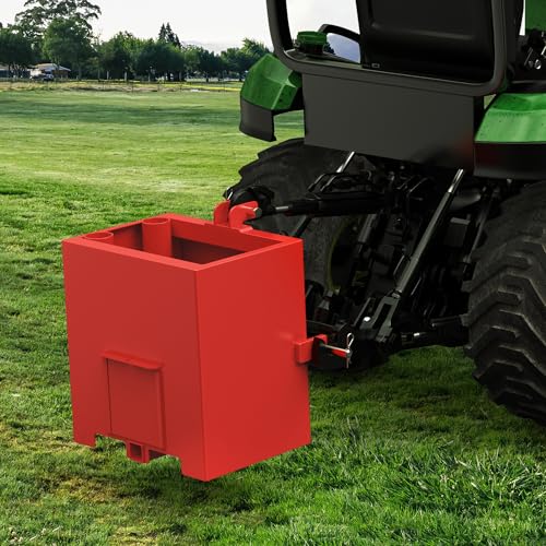 Image of YINTATECH 800lbs 3 Point Capacity Tractor Ballast for CAT1, Red