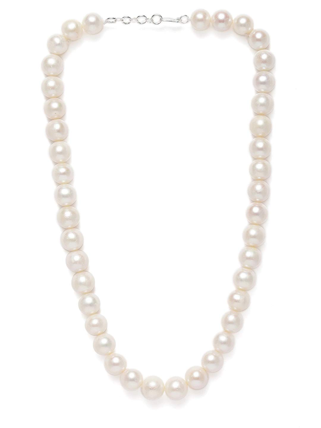 ZAVERI PEARLSFresh Water Button Pearls Necklace For Women