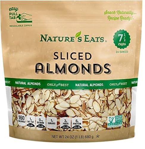 Nature's Eats Natural Sliced Almonds, 24 Ounce
