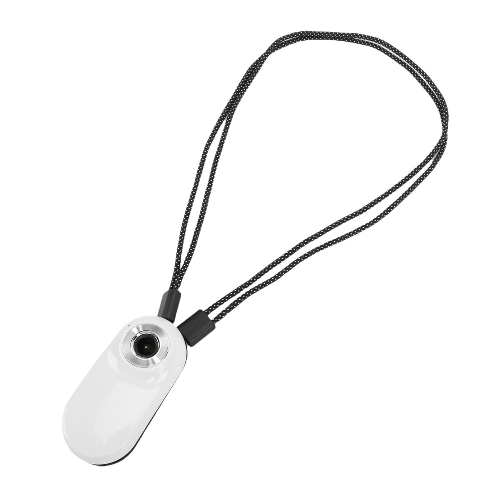 Fotocamera per Pollice con Schermo, Action Camera HD 1080P per Registrazione Video, Scheda di Memoria da 128 GB, Morsetto Posteriore con Cordino Magnetico, Lettore di Schede OTG, (Bianca)