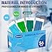 56 Packs Sutures Thread with Needle, Mixed Sutures, Training Threads(0,2/0,3/0,4/0,5/0,6/0,7/0) for Practicing Suturing can be Used for Suture Pads, Fruit peels, 4 Material