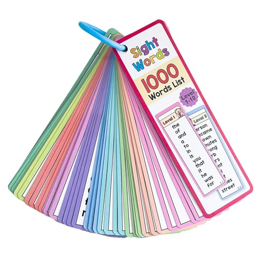 Flashcards De Langue Outil D'apprentissage Mots À Vue Jouet Éducatif Mots À Haute Fréquence Pour La Lecture Fluide