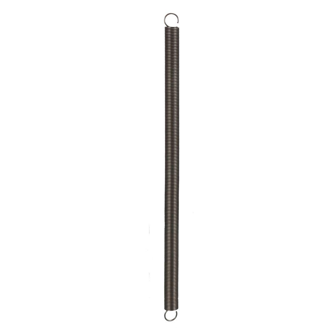 uxcell Extended Tension Spring Wire Diameter 0.055", OD 0.55", Free Length 11.81" Spring Steel Small Dual Hook Tension Spring